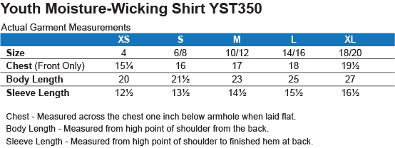 YST350 Sport-Tek Youth Moisture-Wicking T-Shirt – BTBAKERART