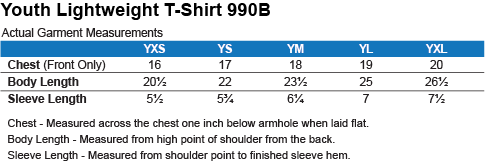 Download Custom Anvil Youth Lightweight Tshirt 4 5 Oz Spiritshop Com